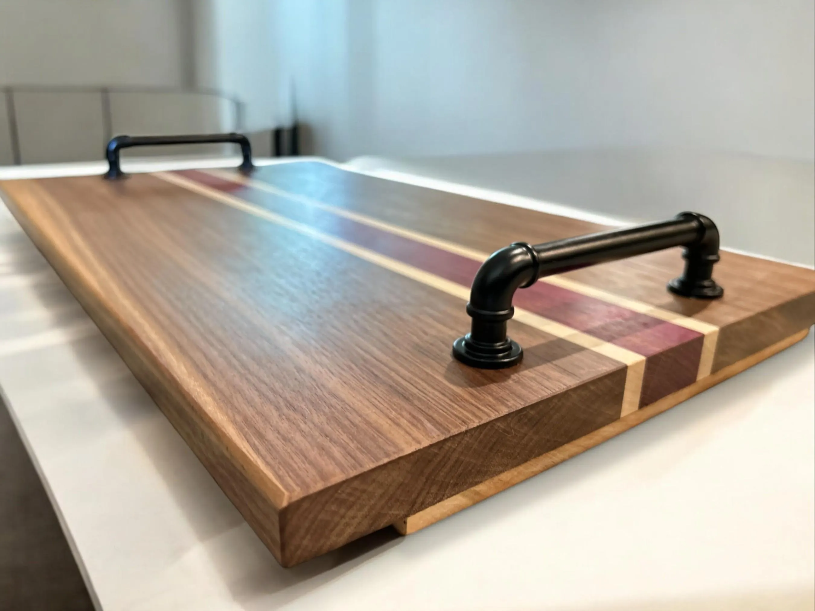 Walnut, Maple & Purple Heart Tray