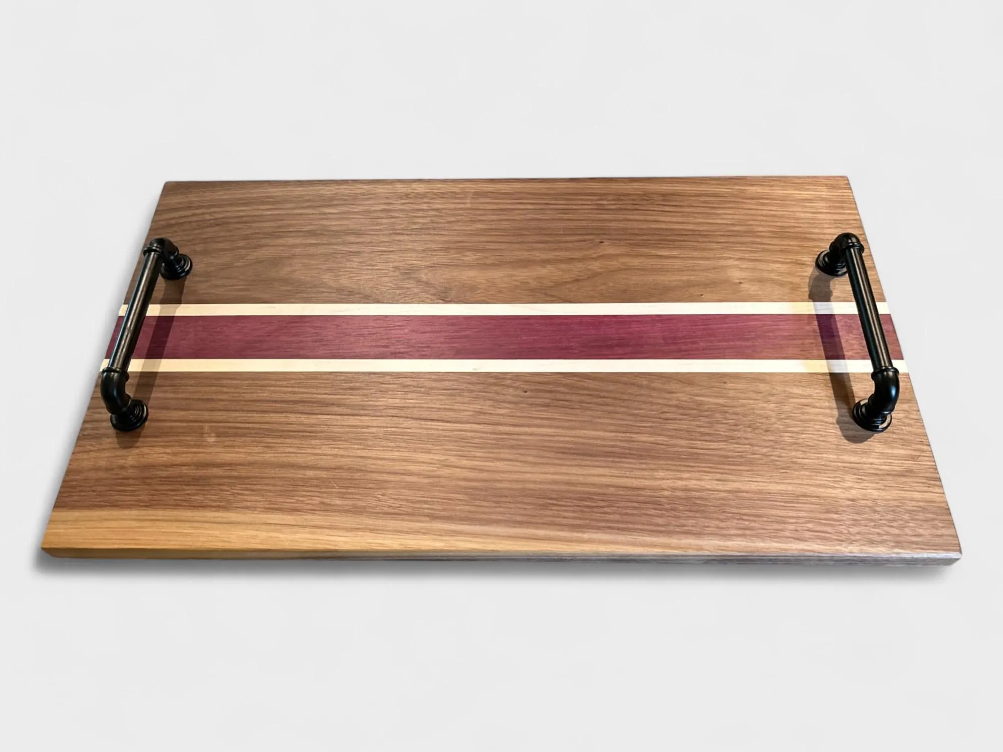 Walnut, Maple & Purple Heart Tray detail 3